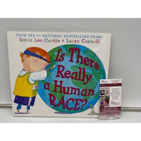 Is There Really A Human Race Signed Book Jamie Lee Curtis Hardcover 1st JSA - Picture 1 of 7
